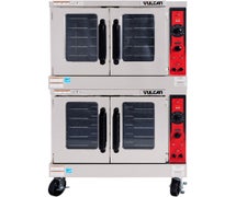 Vulcan VC55E Electric Convection Oven, Double Stack, 208V with Casters