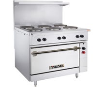 Electric Range - 36"W, 4 Burners, 1 Bakers Width Oven, 12" Griddle