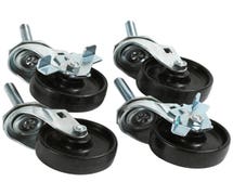 Turbo Air CASTERS Swivel Casters, Set of 4, 2-1/2"Diam., Two Locking