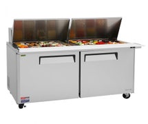 Basic Sandwich/Salad Prep Table - Mega Top Unit, 2 Doors, 19 Cu. Ft., 1/2 HP