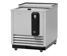 Bottle Cooler - 24-7/8"W, Solid Doors on Top, Stainless Steel