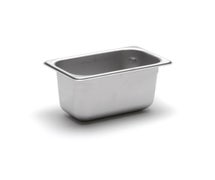 Central Restaurant 222094931 22 Gauge Stainless Steel Steam Table Pan, Ninth-Size, 1-1/8 Quart