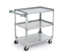 Vollrath 97326 Stainless Steel Three Shelf Utility Cart, 400 lb. Weight Capacity