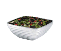 Vollrath 47637 Insulated Serving Bowl - Level Design, Beehive Texture, Square - 8-3/16 Qt. Capacity