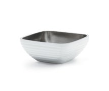 Colored Insulated Serving Bowl, Square, 3-3/16 Qt., Pearl White