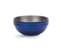 Colored Insulated Serving Bowl, Round, 3/4 Qt., Cobalt Blue