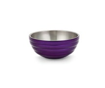 Colored Insulated Serving Bowl, Round, 3/4 Qt., Purple