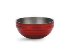 Colored Insulated Serving Bowl, Round, 3/4 Qt., Dazzle Red