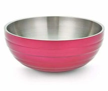 Colored Insulated Serving Bowl, Round, 6-7/8 Qt., Pink