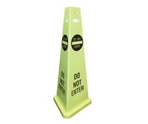 Impact Products 9145 TriVu Three-Sided Do Not Enter Sign, Green, 3-Pack