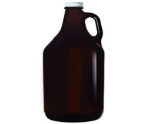 Libbey 70217 - Amber Growler With White Lid, 64 oz., CS of 6/EA