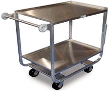 Winholt UC-3-1832SS Extra Heavy Duty Stainless Steel Utility Cart - Three Shelves