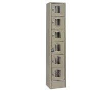 Winholt WL-66/18 Single Column Box Locker, 6 Person Unit - 12"Wx18"Dx78"H