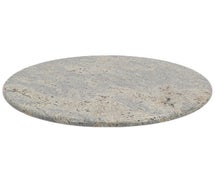 Granite Table Top with Plywood Core, 24" Diam., Kashmir White