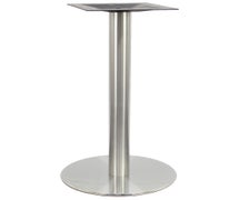 Art Marble Furniture 17" Round Stainless Steel Bar Height Table Base