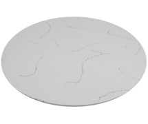 Art Marble Furniture Q-403 36R Quartz Table Top, 36" Diam., Cerrera White