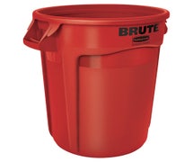 Rubbermaid FG263200RED Brute 32 Gallon Round Trash Can, Red
