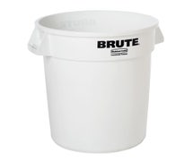 Rubbermaid FG263200WHT Brute 32-Gallon Round Trash Can, White