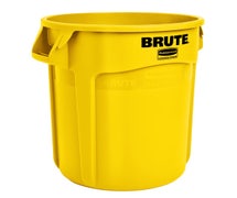 Rubbermaid FG262000YEL Brute 20-Gallon Round Trash Can, Yellow 
