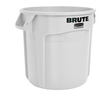 Rubbermaid FG261000WHT Brute 10-Gallon Round Trash Can, White