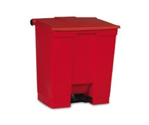 Rubbermaid Step-On Container, 18 Gallon, Red