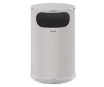 Rubbermaid FGSO16SSSGL Metallic Flat Top 12 Gallon Stainless Steel Trash Can