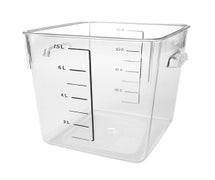 Rubbermaid FG630800CLR Space Saving Square Containers - 8 Quart, Clear