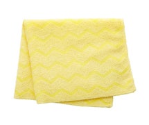 Rubbermaid FGQ61000YL00 16" x 16" Microfiber Cloth, Yellow, Pack of 12