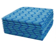 Rubbermaid FGQ62000BL00 HYGEN Microfiber Cloth, 16"x16", Blue (12-Pack)