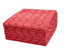 Rubbermaid FGQ62000RD00 HYGEN Microfiber Cloth, 16"x16", Red (12-Pack)