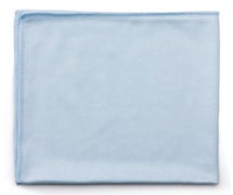 Rubbermaid FGQ63000BL00 Executive Series Hygen 16"x16" Glass Microfiber Cloth, Blue, Pack of 12