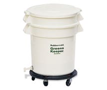 Rubbermaid FG263600WHT Brute 32-Gallon GreensKeeper Vegetable Crisper with Dolly 