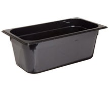 Third Size Multi-Use Hot Food Pan, 5-3/8 Quart, Black