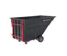 Rubbermaid FG102500BLA Brute Heavy-Duty Tilt Truck, 1.5 Cubic Yard, Black, 1,200 lb. Weight Capacity