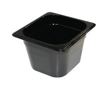 Sixth Size Multi-Use Hot Food Pan, 2-1/2 Quart, Black