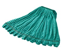 Rubbermaid FGT81306GR00 24 oz. Microfiber Tube Mop, 1" Headband, Green