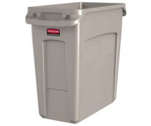Slim Jim Container 16 Gallon, With Handles, Beige