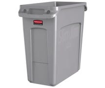 Slim Jim Container 16 Gallon, With Handles, Gray