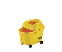 Rubbermaid FG759088YEL WaveBrake 35-Quart Institutional Mop Bucket and Wringer, Yellow
