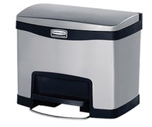 Rubbermaid 1901982 Impressions 4-Gallon Step-On Stainless Steel Waste Container