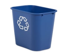 Rubbermaid FG295673BLUE Medium Recycling Wastebasket, 28 Qt., Blue