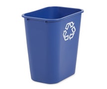 Rubbermaid FG295773BLUE Large Recycling Wastebasket, 41 Qt., Blue