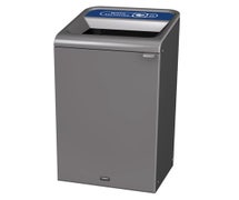 Rubbermaid 1961622 - Configure 1 Stream 23G Grey Stenni Recycling Container, Mixed Recycling