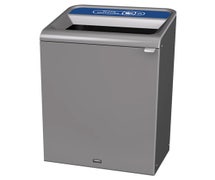 Rubbermaid 1961629 - Configure 1 Stream 33G Grey Stenni Recycling Container, Mixed Recycling