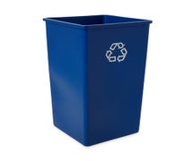 Rubbermaid FG395973BLUE Untouchable 50-Gallon Square Recycling Bin 