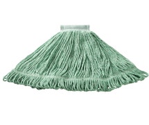 Rubbermaid FGD25306GR00 24 oz. Super Stitch Blend Wet Mop, 5" Headband, Green