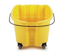 Rubbermaid 2064914 Wavebrake 35 qt. Bucket with Casters, Yellow