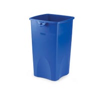 Rubbermaid FG356973BLUE Untouchable Square 32 Gallon Trash Can, Blue
