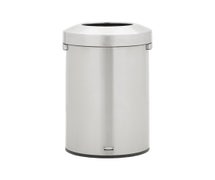 Rubbermaid Refine 2147584 Round Stainless Steel Trash Can - 23 Gallon