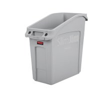 Rubbermaid 2026695 Slim Jim 13-Gallon Undercounter Trash Can, Gray